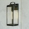 Vaxcel Kinzie 1 Light Dusk to Dawn Black Outdoor Wall Lantern Clear Glass T0645 - alternate 1